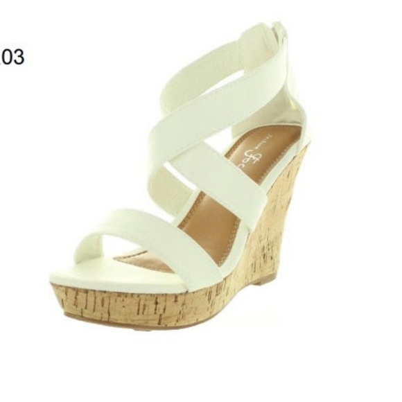 White Wedge sandals - Picture 1 of 6